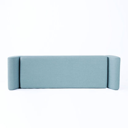 HomePop Banc de rangement moderne en sherpa avec pieds en bois