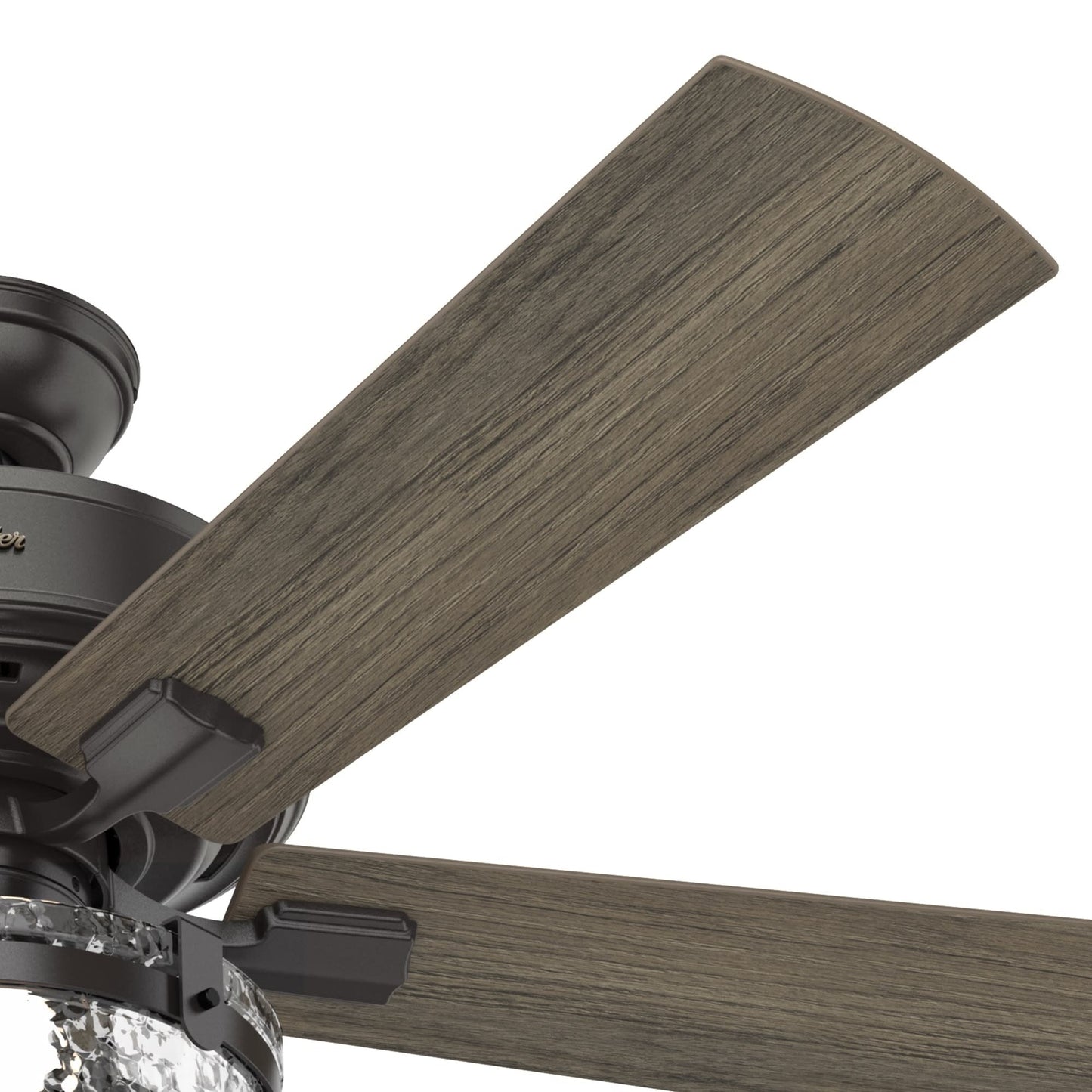 Ventilateur de plafond Hunter 52 Canyon Ridge pour intérieur/extérieur avec éclairage LED, télécommande - Style rustique, industriel, farmhouse