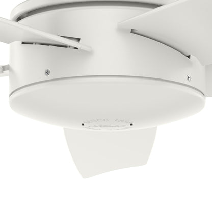 Ventilateur de plafond Hunter 52 Shorebreak WeatherMax pour intérieur/extérieur avec commande murale - Résistant aux intempéries, au sel et à la corrosion.