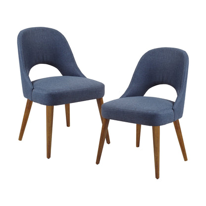 INK IVY Nola Chaises de salle à manger rembourrées avec dossier ajouré (lot de 2)