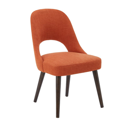 INK IVY Nola Chaises de salle à manger rembourrées avec dossier ajouré (lot de 2)
