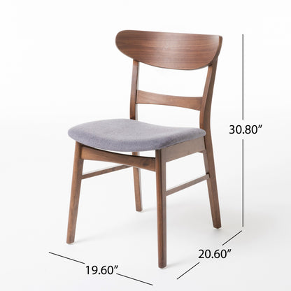 Chaises de salle à manger Idalia, style moderne du milieu du siècle (lot de 4) par Christopher Knight Home