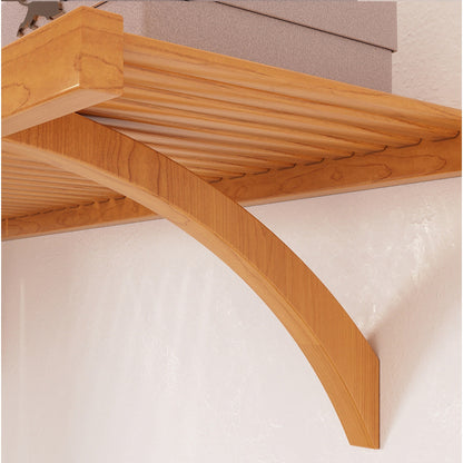 Système de rangement à armoire intégrée en bois massif Simplicity de John Louis Home, couleur érable miel
