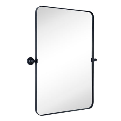 TEHOME Jonathan Miroir mural rectangulaire pivotant et inclinable en métal