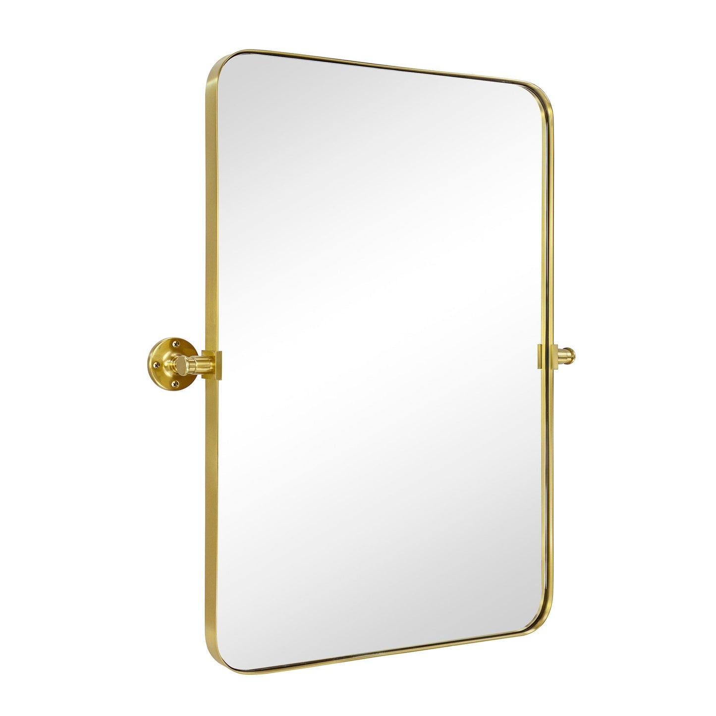 TEHOME Jonathan Miroir mural rectangulaire pivotant et inclinable en métal