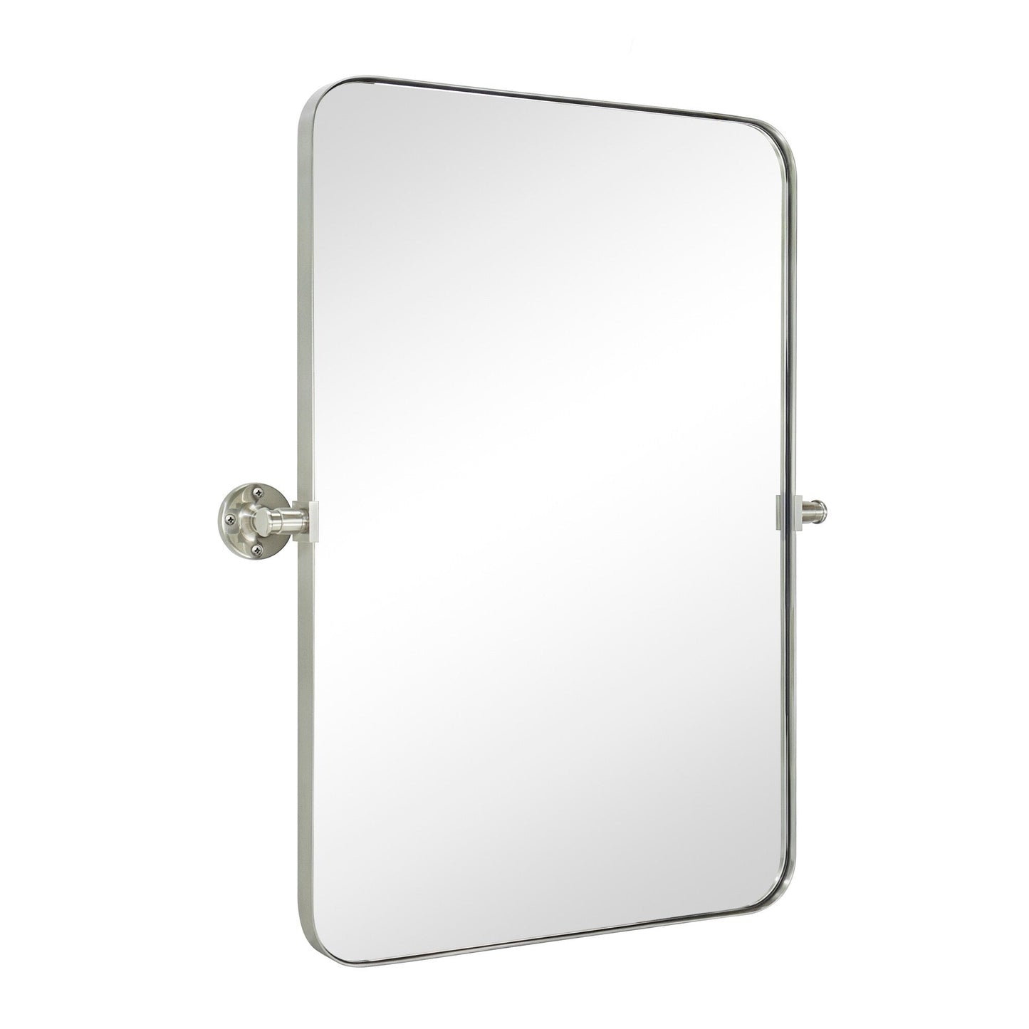 TEHOME Jonathan Miroir mural rectangulaire pivotant et inclinable en métal