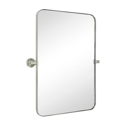 TEHOME Jonathan Miroir mural rectangulaire pivotant et inclinable en métal
