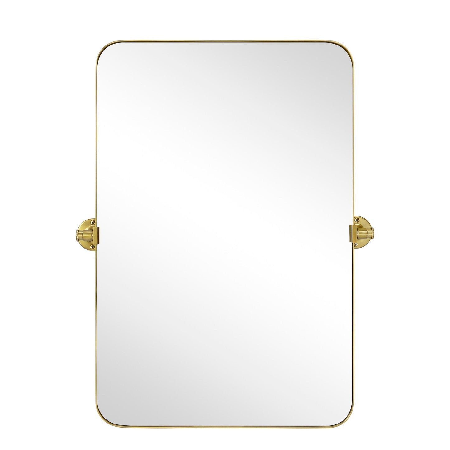 TEHOME Jonathan Miroir mural rectangulaire pivotant et inclinable en métal