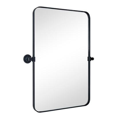 TEHOME Jonathan Miroir mural rectangulaire pivotant et inclinable en métal