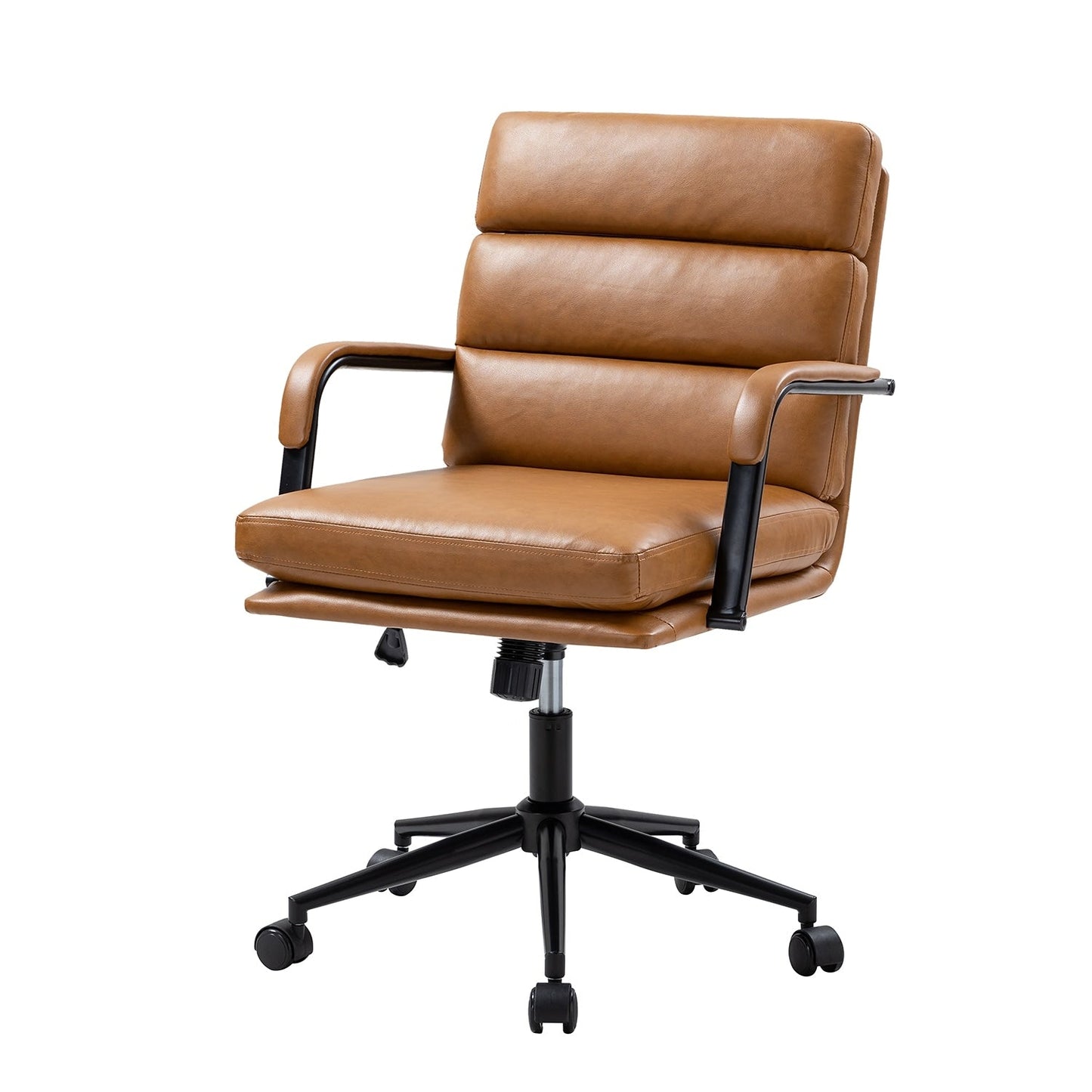 Chaise de bureau moderne en simili cuir Joseph avec verrouillage d'inclinaison et basculement central de HULALA HOME