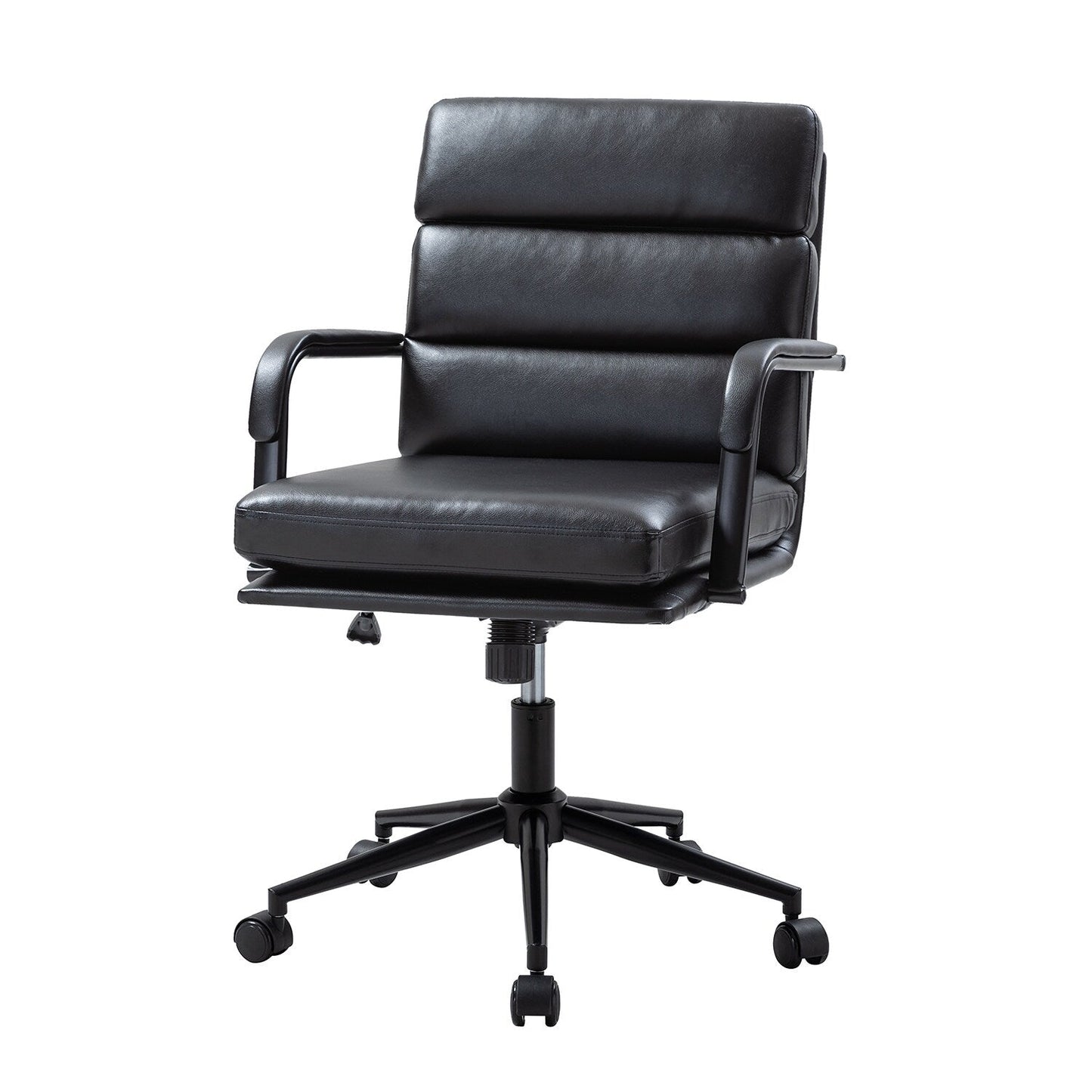 Chaise de bureau moderne en simili cuir Joseph avec verrouillage d'inclinaison et basculement central de HULALA HOME