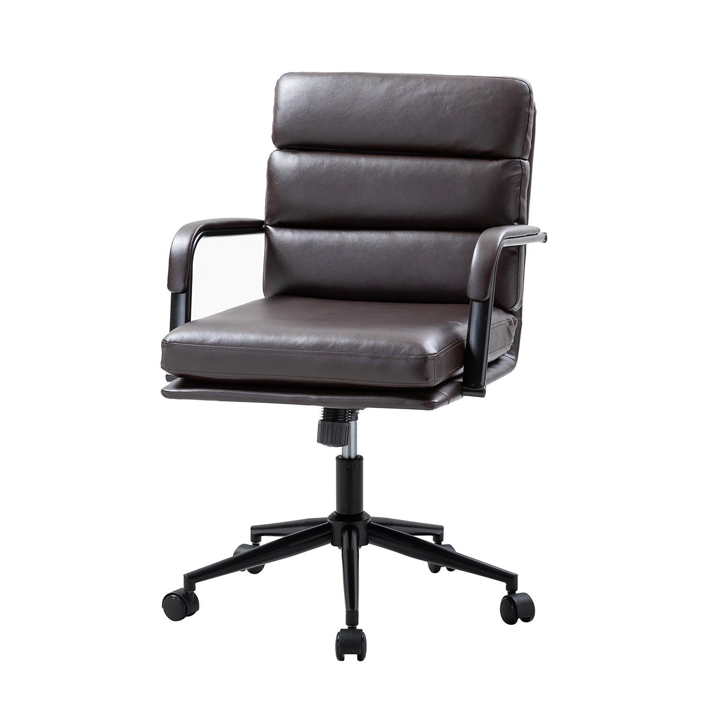 Chaise de bureau moderne en simili cuir Joseph avec verrouillage d'inclinaison et basculement central de HULALA HOME