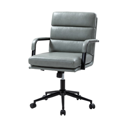 Chaise de bureau moderne en simili cuir Joseph avec verrouillage d'inclinaison et basculement central de HULALA HOME