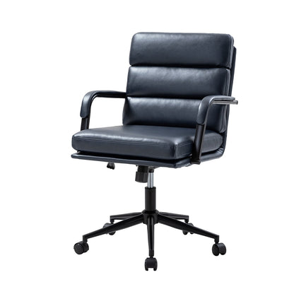 Chaise de bureau moderne en simili cuir Joseph avec verrouillage d'inclinaison et basculement central de HULALA HOME