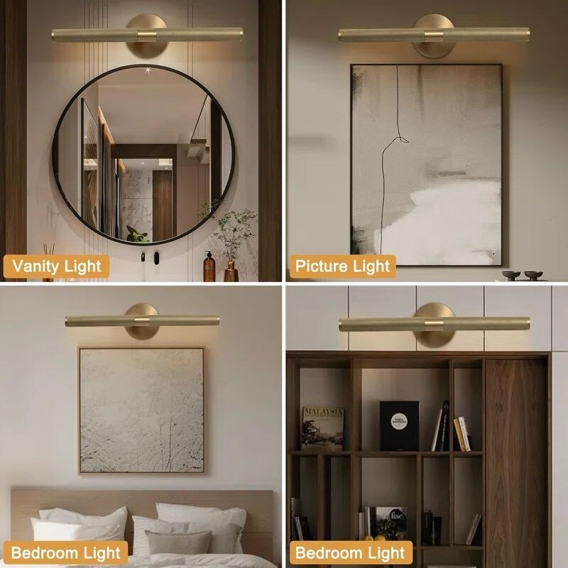 Appliques murales modernes KAYLA, luminaires muraux en laiton, éclairage mural pour salle de bain, éclairage d'intérieur pour salon - N/A
