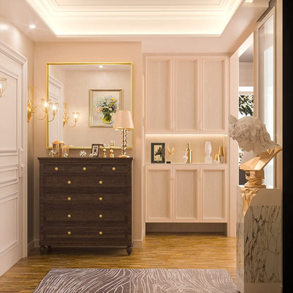 KEONJINN Miroir mural de salle de bain avec cadre métallique moderne
