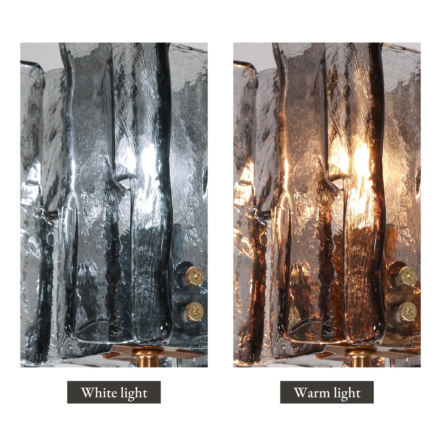 Luminaire suspendu linéaire moderne Kasy à 5 lumières, verre texturé, design unique, idéal pour îlot de cuisine.