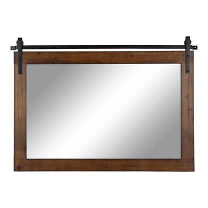Kate and Laurel Cates Miroir mural rectangulaire rustique