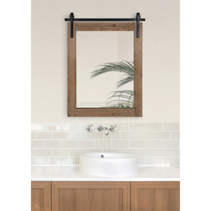 Kate and Laurel Cates Miroir mural rectangulaire rustique