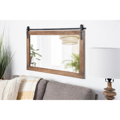 Kate and Laurel Cates Miroir mural rectangulaire rustique
