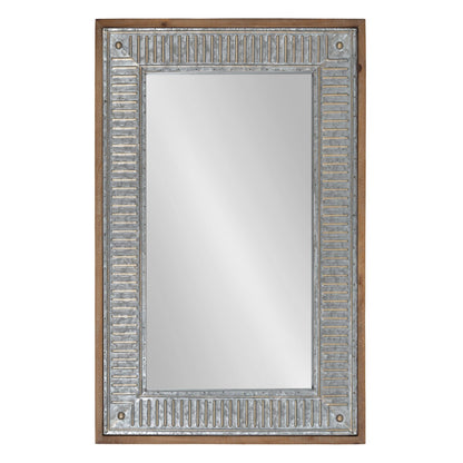 Miroir mural en bois et métal Deely de Kate and Laurel