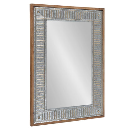 Miroir mural en bois et métal Deely de Kate and Laurel
