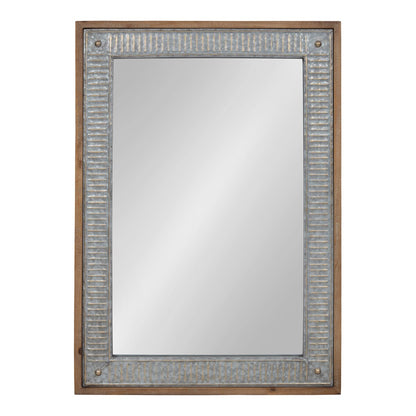 Miroir mural en bois et métal Deely de Kate and Laurel
