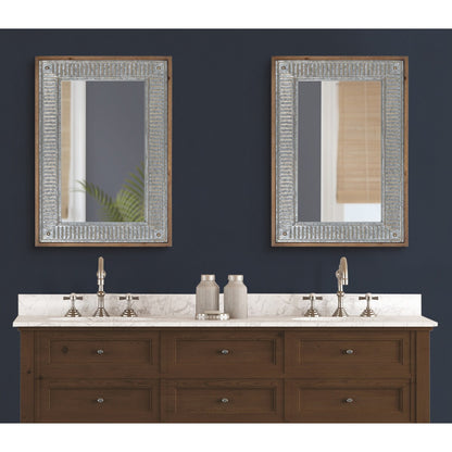 Miroir mural en bois et métal Deely de Kate and Laurel