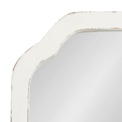Kate and Laurel Marston Miroir mural carré en bois