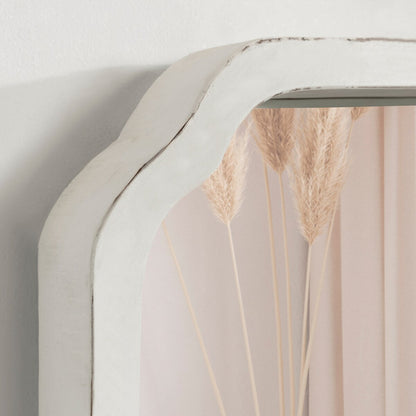 Kate and Laurel Marston Miroir mural carré en bois