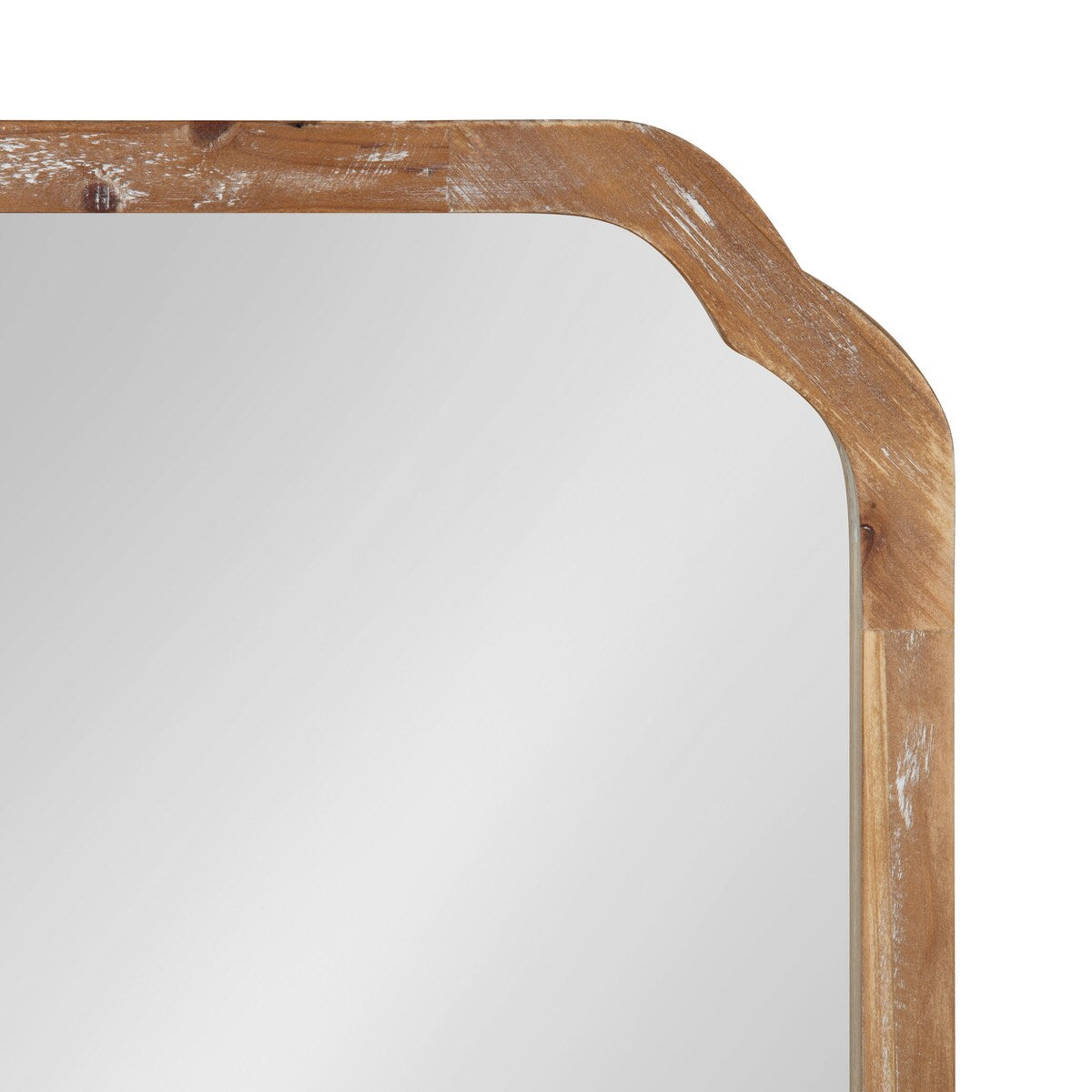 Kate and Laurel Marston Miroir mural carré en bois