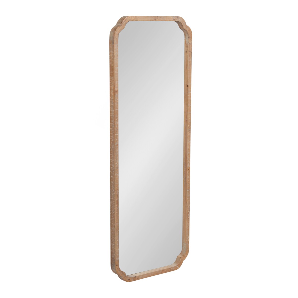 Kate and Laurel Marston Miroir mural carré en bois