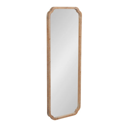 Kate and Laurel Marston Miroir mural carré en bois