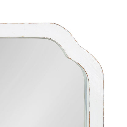 Kate and Laurel Marston Miroir mural carré en bois