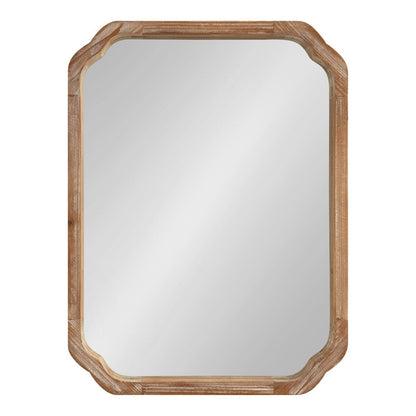 Kate and Laurel Marston Miroir mural carré en bois