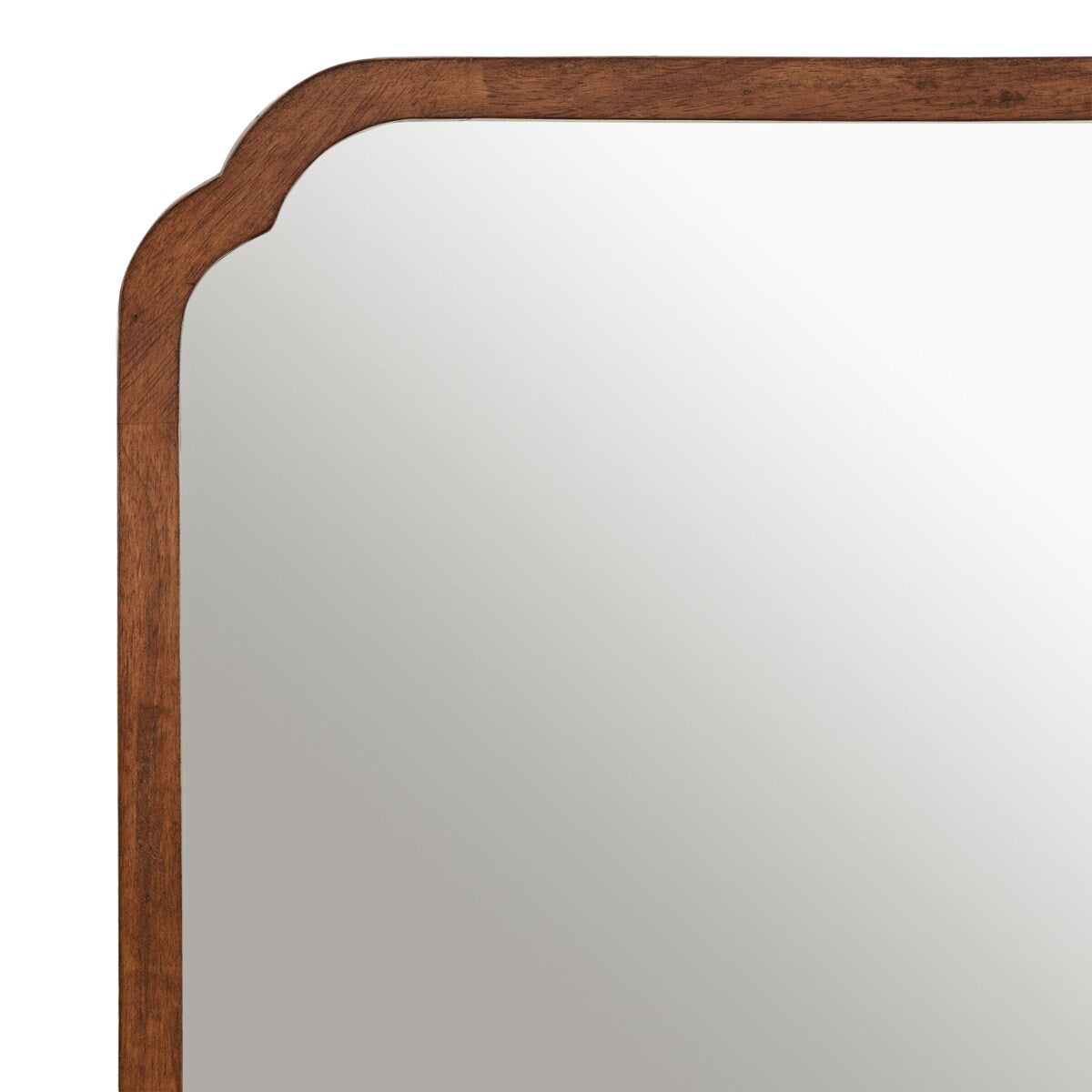 Kate and Laurel Marston Miroir mural carré en bois
