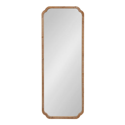 Kate and Laurel Marston Miroir mural carré en bois