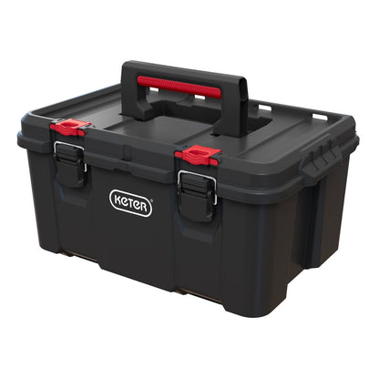 Keter Stack-n-Roll, système modulaire de rangement et d'organisation d'outils sur roulettes, 3 pièces, en résine durable.