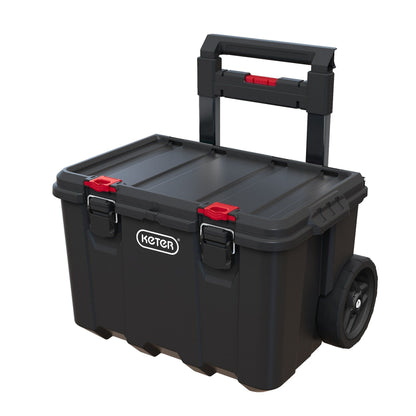 Keter Stack-n-Roll, système modulaire de rangement et d'organisation d'outils sur roulettes, 3 pièces, en résine durable.