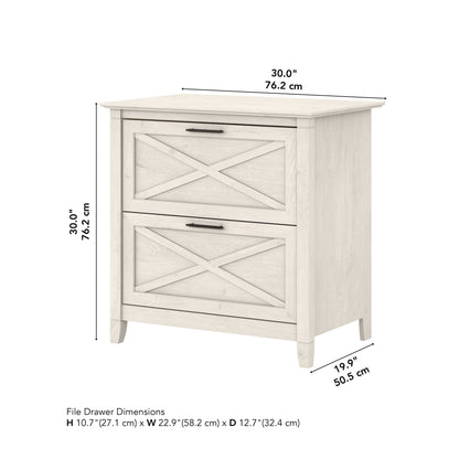 Armoire à dossiers latérale à 2 tiroirs Key West de Bush Furniture