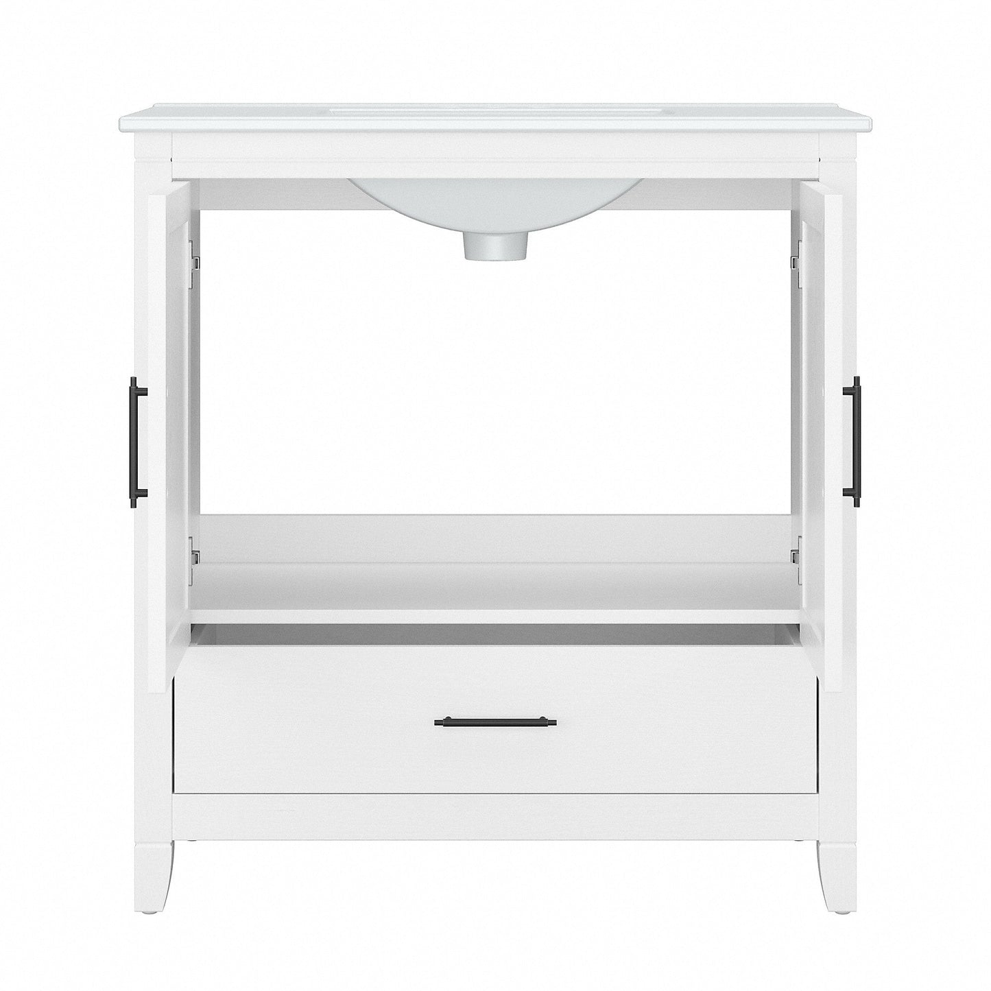 Meuble-lavabo de salle de bain Key West 32W avec lavabo de Bush Furniture