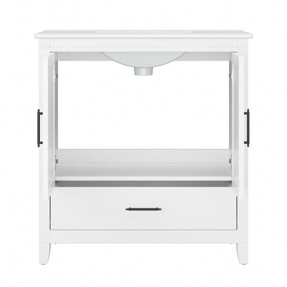 Meuble-lavabo de salle de bain Key West 32W avec lavabo de Bush Furniture