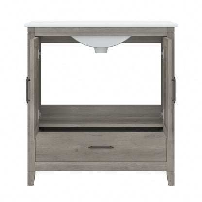 Meuble-lavabo de salle de bain Key West 32W avec lavabo de Bush Furniture
