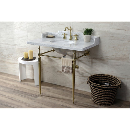Robinet de salle de bain à large espacement Heritage de 8 po
