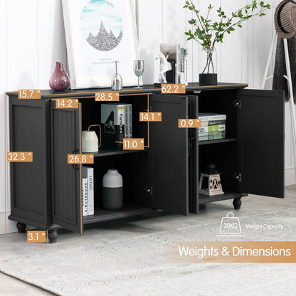 Buffet de cuisine, bar à café, armoire de rangement décorative.
