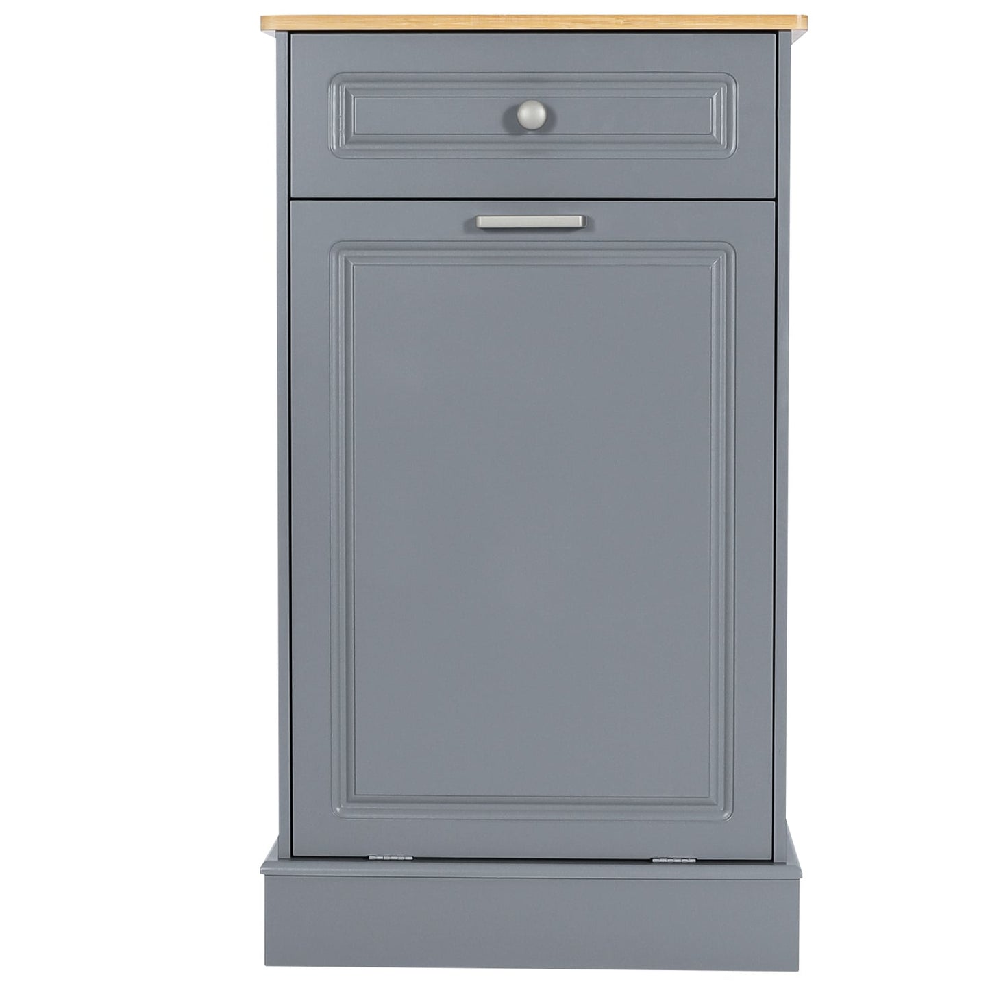 Poubelle de cuisine à bascule, bac à poubelles, rangement, paniers à déchets en bois pour comptoir avec tiroir