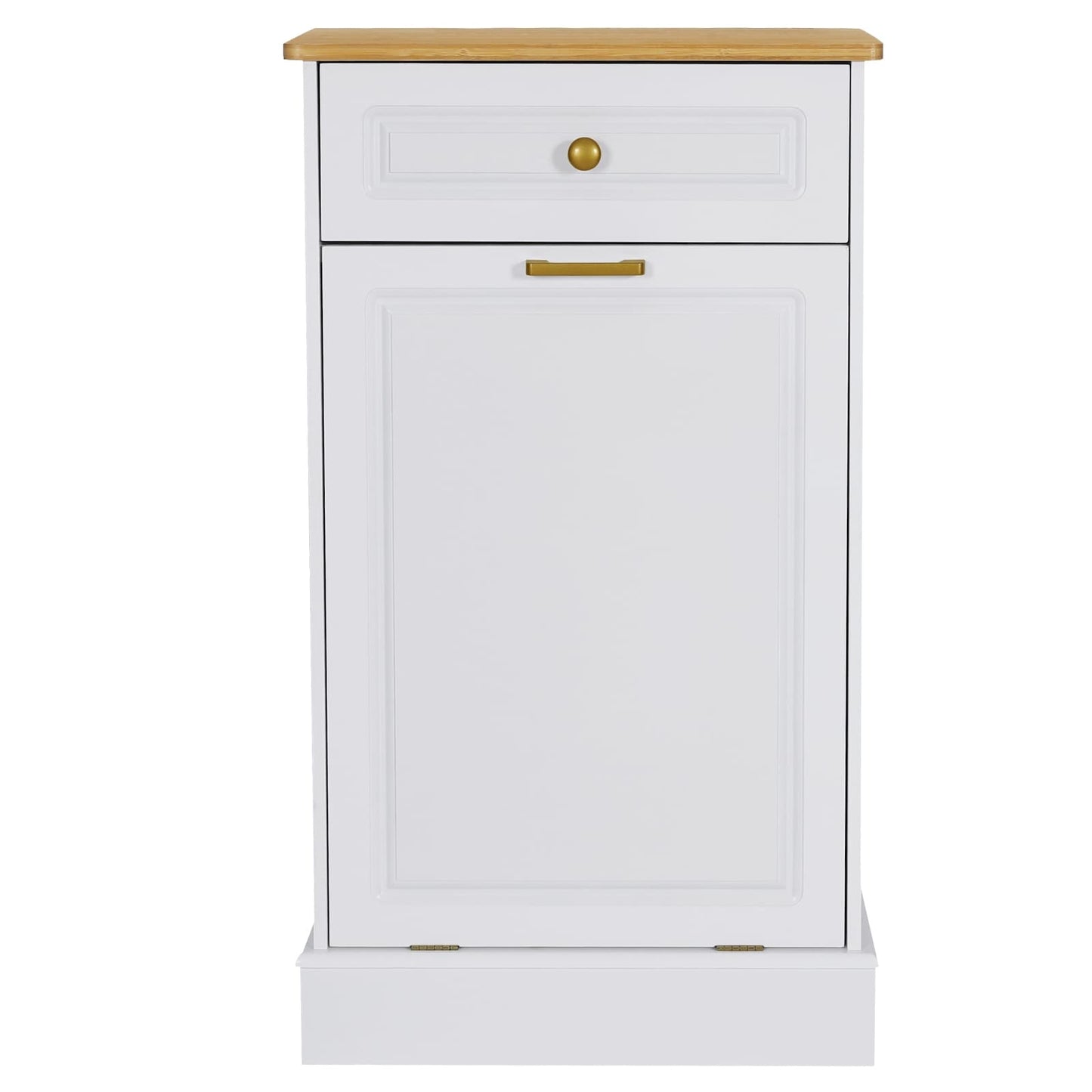 Poubelle de cuisine à bascule, bac à poubelles, rangement, paniers à déchets en bois pour comptoir avec tiroir