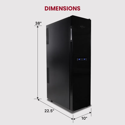 Cave à vin Koolatron 18 bouteilles, modèle Slim, double zone, réfrigérateur à vin indépendant