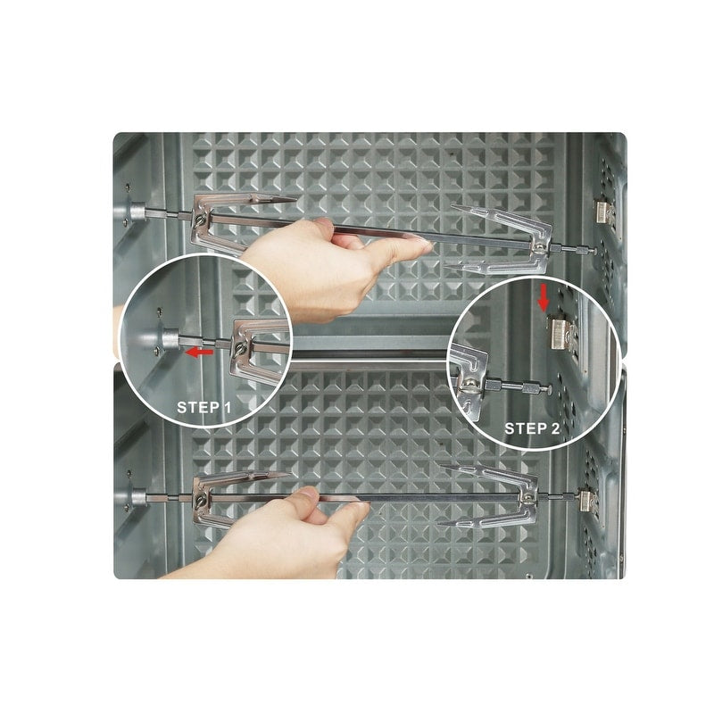 Four à convection, grille-pain, rotisserie et friteuse à air LNC 12-en-1, grand modèle 34QT pour comptoir - 19,5 L x 15 l x 12,5 H (cm)