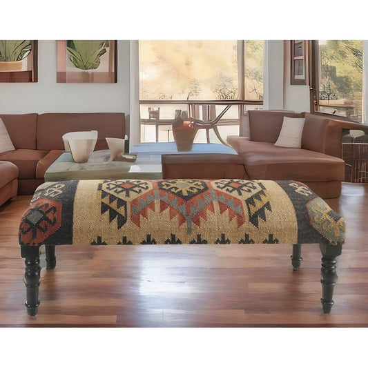 Banc d'intérieur de style sud-ouest Sevita 16W x 47L x 18H - 16Wx47Lx18H